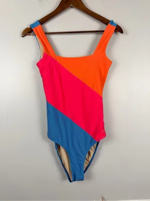 Albion Margot One-Piece Swimsuit in Pipeline Sunset Square Neck size XS thumbnail 2