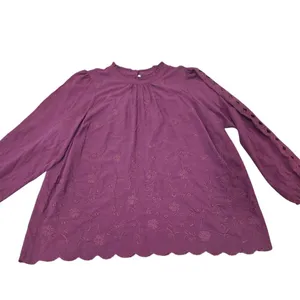 Torrid Challis Embroidered Cut Out Long Sleeve Blouse Size:‎ 2X thumbnail 3