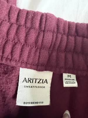 aritzia gala plum boyfriend fit sweatpants thumbnail 3