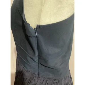 Lulus Navy Blue Sleeveless Fit & Flare Maxi V-Neck Dress Criss Cross Back M thumbnail 6