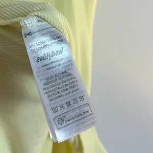 EDIKTED Lola Bow Rib Tank in Yellow Size X-Small thumbnail 7