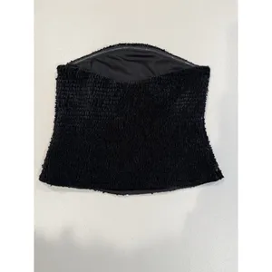 Renvy Sequin Tube Top Womens Small Black Y2K Lined Stretch Whimsigoth Concert thumbnail 2