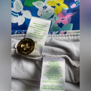 Lilly Pulitzer Vibrant Blue Floral Mini Skirt thumbnail 12