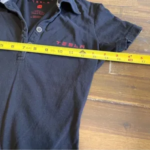 Tesla Black Logo Polo Size XS thumbnail 10