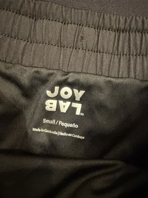 JoyLab Black Athletic Skort with Drawstring Waist Size Small - C11-626 thumbnail 2