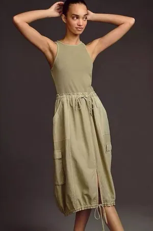 Anthropologie Daily Practice Be Bold Twofer Dress thumbnail 1