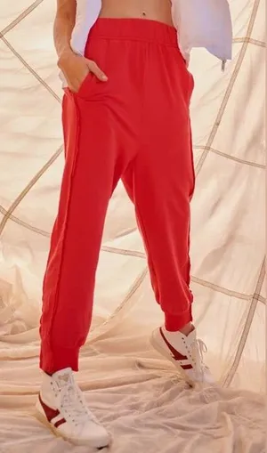 Free People Movement Where The Wind Blows Joggers‎ Red Size Xsmall thumbnail 1