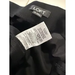 Loft Wide Leg Cropped Pants Womens 10 Black Office Work Minimal Travel Vacation thumbnail 3