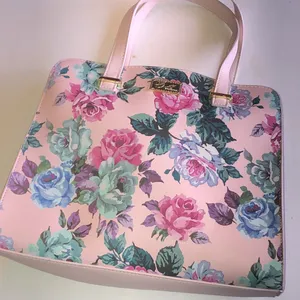 Luv Betsy by Betsy Johnson Pink Floral Purse with Pastel Rose Print thumbnail 2