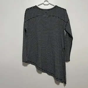 Lululemon To The Point Long Sleeve Modern Stripe Heathered Black‎ White thumbnail 5
