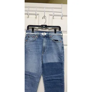 Gap Cheeky Straight Patchwork Jeans Womens 8/29 Blue‎ High Rise Colorblock Denim thumbnail 3