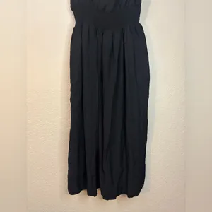 Lulu's Full Heart Black Smocked Midi Dress Size XL thumbnail 9