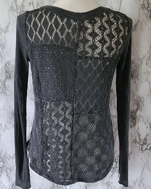 Free People patches of lace henley size xs thumbnail 5