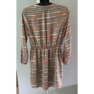 Apt.9 women's‎ gray/pink long sleeve pockets dress size 10 thumbnail 6