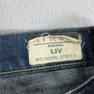 Vintage Diesel Liv Slim Low Rise Stretch Jeans Medium Wash Blue Denim W31 L34 thumbnail 3
