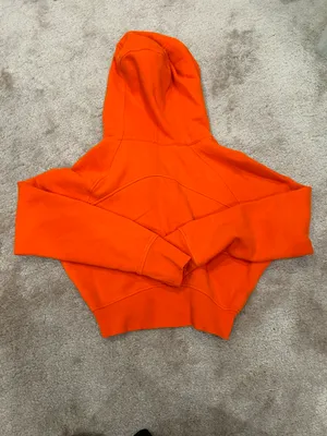 Lululemon Scuba Full-Zip Cropped Hoodie Solar Orange thumbnail 9