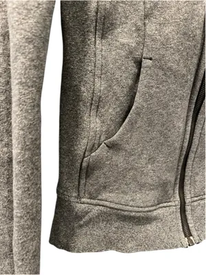 Lululemon Scuba Full Zip Hoodie Classic Fit Heathered Gray Jacket Size 4 Stretch thumbnail 7