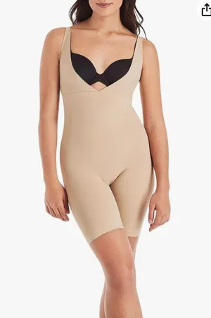 Women's Wear-Your-Own-Bra Body Shaper, Firm Control Shapewear, Open-Bust Shaper thumbnail 1