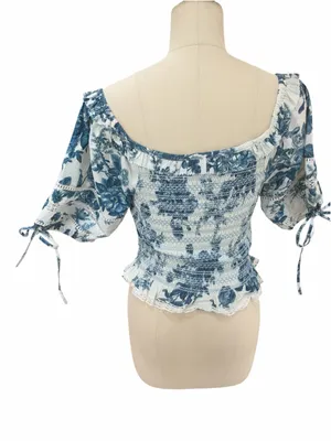 LoveShackFancy Molly floral top size xs thumbnail 3