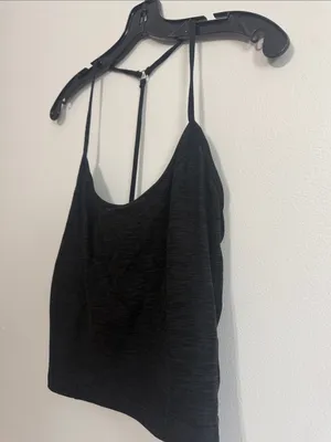 Victoria’s Secret Heathered Black Cami Tank | Size Medium | Soft Stretch thumbnail 3