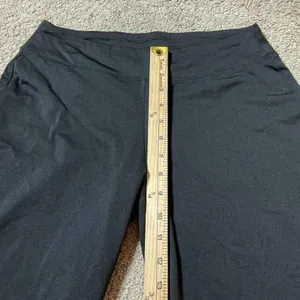 LL Bean Womens Black Athletic Pants M Reg Wide Leg Stretch Yoga Workout‎ thumbnail 6
