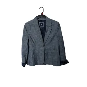 GAP Blazer Classic Academy Size 4 Blue Preppy Twee Lined Career thumbnail 2