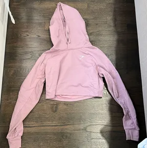 Gymshark pull over cropped hoodie thumbnail 1