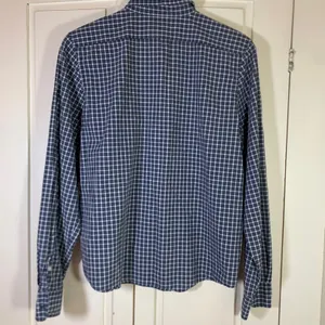HOLE Abercrombie & Fitch Womens Blue Plaid Cotton Button Down Shirt LS thumbnail 8