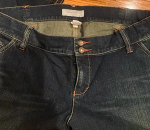 Liz Lange Dark Wash Maternity Bootcut Jeans (Size 6 thumbnail 10