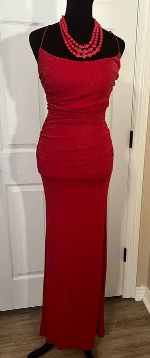 Coya Collection Sexy formal red bridesmaid wedding guest dress thumbnail 1