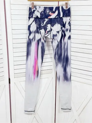 Lululemon Wunder Under Leggings Engineered Deep Mirage Purple White Tie Dye 6 thumbnail 2