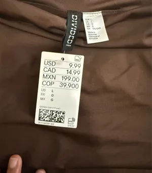 H&M Brown Off-Shoulder Stretch Camisole thumbnail 3