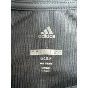Adidas Golf French Terry Full Zip Jacket Grey 3 Stripes UPF 50 NEW GolfCore thumbnail 4