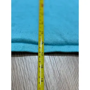 St.‎ John Turquoise Blue Knit Sleeveless Mock Neck Top Scalloped Trim Size S thumbnail 5