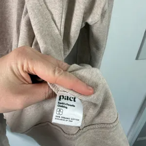 Pact Airplane Wrap Cardigan Wheat Heather Organic Cotton Travel Casual Women M/L thumbnail 6