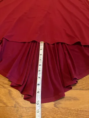 Rubber Ducky Burgundy Long sleeve Cutout Evening Dress size M thumbnail 10