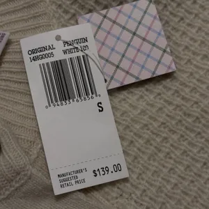 VTG Penguin Munsingwear Lambswool Cashmere Poncho‎ Sweater Cape Size Small NWT thumbnail 8
