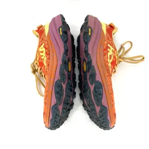 Hoka One One Speedgoat 6 Womens 9.5 Trail Running Shoes Orange Red Vibram thumbnail 5
