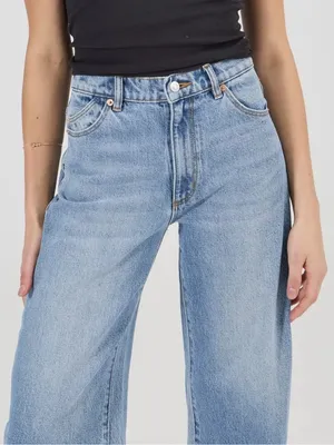 Rolla’s Gigi Barrel Jeans Size 26 High Rise Curved Leg Light Wash Denim thumbnail 8