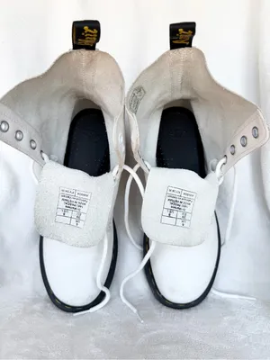 Dr. Martens 1460 Pascal Boots in Off White Size 8 thumbnail 10