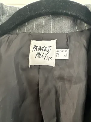 Grey Pinstripe Blazer thumbnail 5