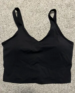 Longline Sports Bra Black Size M thumbnail 1