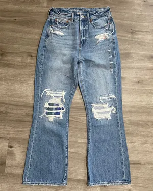 American Eagle Highest Rise 90s Flares Jeans thumbnail 1