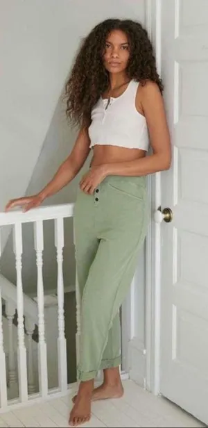 UO Out From Under Danica Button-Front Lounge Pant thumbnail 2