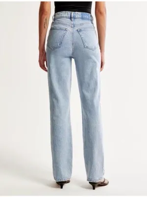 Abercrombie & Fitch The 90’s Straight Ultra High Rise Jeans Size 28/6R thumbnail 2