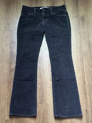 Vintage GAP Women's Y2K Dark Brown Ultra Low Rise Flare Corduroy‎ Pants Size 6 thumbnail 1