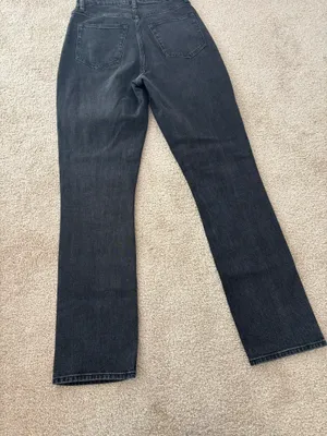 Abercrombie & Fitch Curve Love Ultra High Rise 90s slim Straight Jeans crossover thumbnail 7