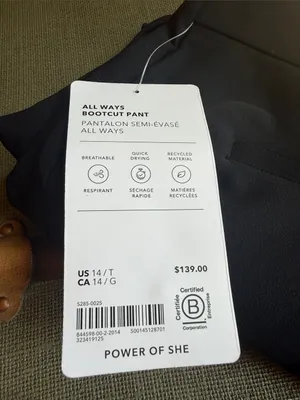 NWT Athleta All Ways High Rise Bootcut Pant 14 Tall thumbnail 2