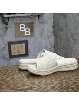 NWT Clarks Drift Twist Wedge Slide Sandals 26181604 Cream Off White 8M thumbnail 13