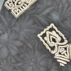 Vtg Creazioni Effeci Vest 90's Boho Whimsical Goth Beaded Med Sequin Black thumbnail 7